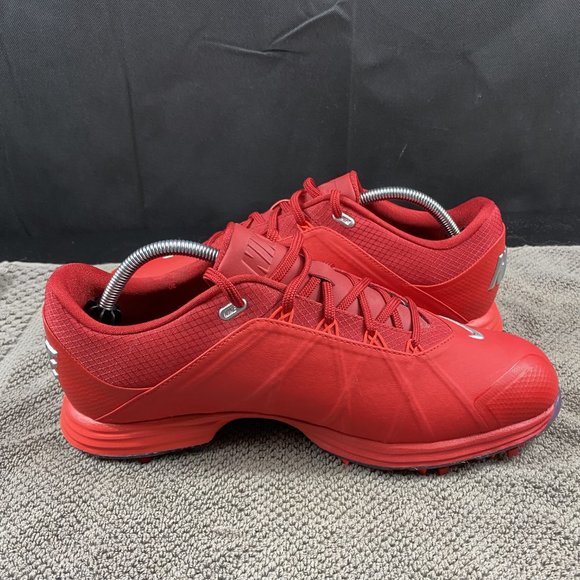 Men's NIKE POWER CHANNEL II Red Golf Shoes, size 10.5 EXCELLENT! 853738-600 - Picture 4 of 12